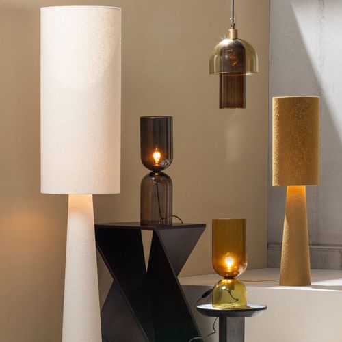 Lampadaire En Tissu Bouclette H130cm