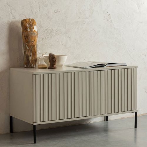 Meuble TV 2 Portes En Bois L100cm