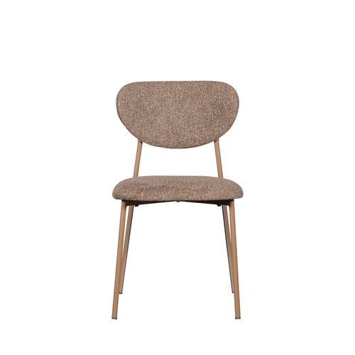 Lot De 2 Chaises En Tissu Et Métal