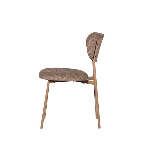 Lot De 2 Chaises En Tissu Et Métal