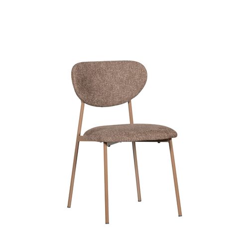 Lot De 2 Chaises En Tissu Et Métal