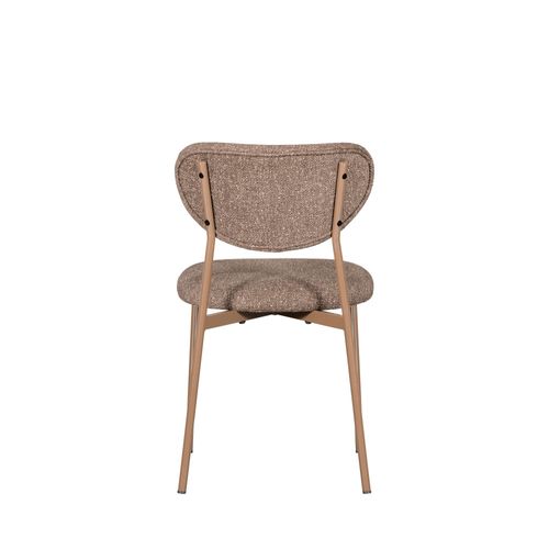 Lot De 2 Chaises En Tissu Et Métal