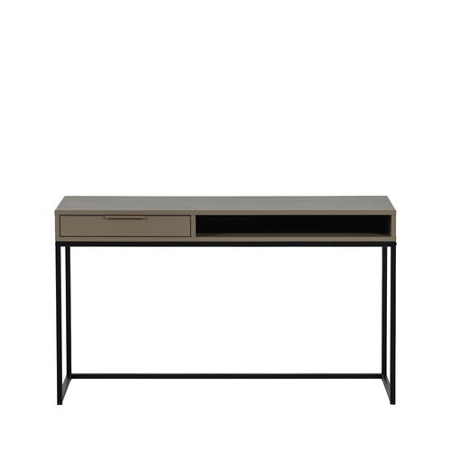 Bureau En Bois Et Métal 1 Tiroir L130cm