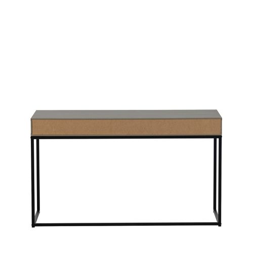 Bureau En Bois Et Métal 1 Tiroir L130cm