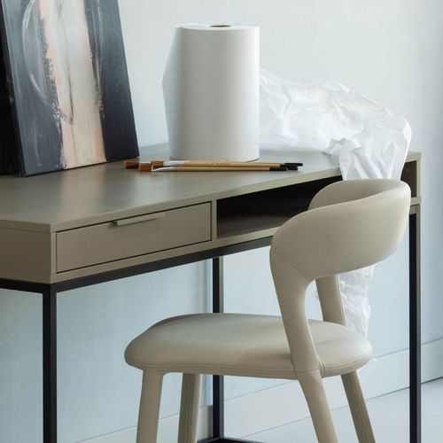 Bureau En Bois Et Métal 1 Tiroir L130cm