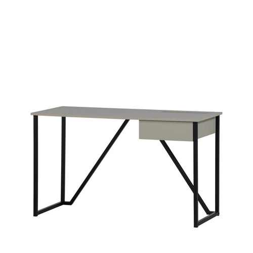 Bureau En Bois Et Métal Avec Tiroir