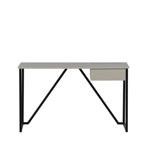 Bureau En Bois Et Métal Avec Tiroir