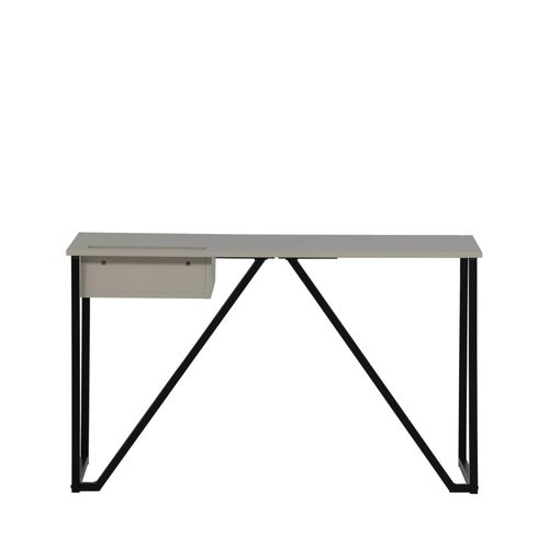 Bureau En Bois Et Métal Avec Tiroir