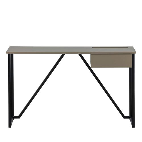 Bureau En Bois Et Métal Avec Tiroir