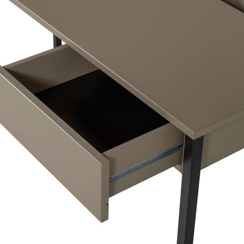 Bureau En Bois Et Métal Avec Tiroir