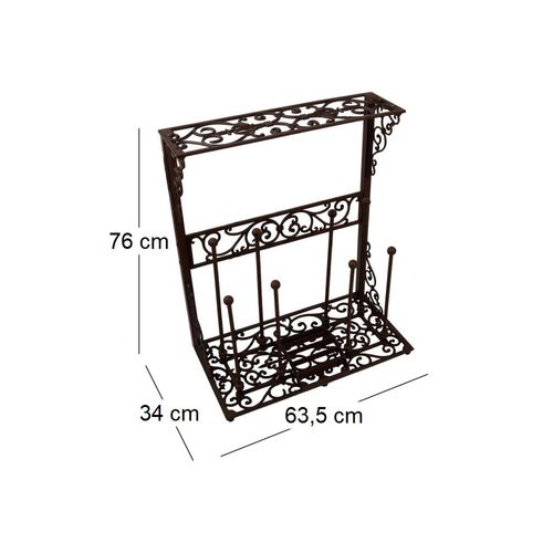 Porte Bottes De Jardin En Fonte 4 Paires