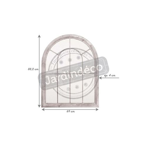 Grand Miroir Fenêtre En Métal Atelier