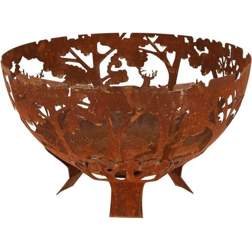 Brasero Demi-rond En Métal