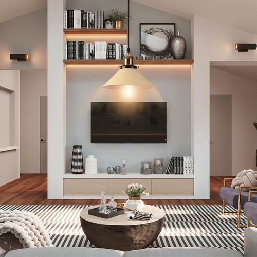 2 Pack Suspension Moderne Lustre Abat-jour Métal Macaron Eclairage De Plafond Industriel E27 Jaune