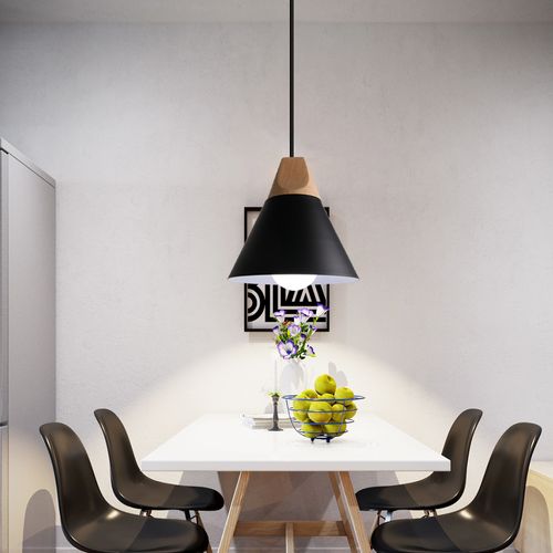 PETITES ECREVISSES Suspension Luminaire Forme Triangle Design En Bois