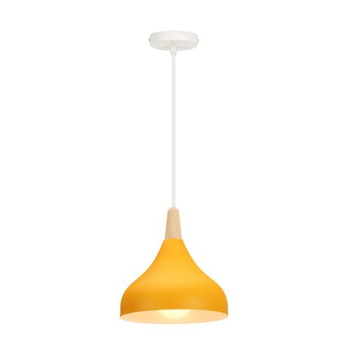 Lustre Suspension Moderne E27 Lampe De Plafond Créatif Pour Chambre Salon Cuisine Café Jaune