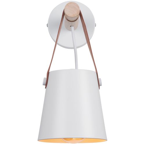 Applique Murale Industrielle Métal Lampe De Murale Luminaire E27 Blanc