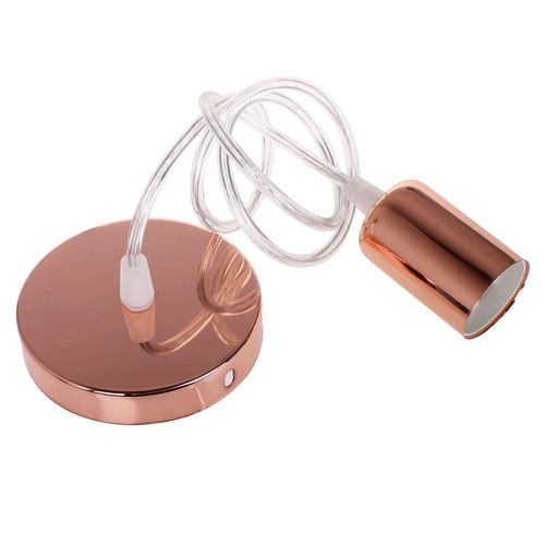 Lustre Suspension E27 Douille Edison Plafonnier Rétro Diy Éclairage De Plafond Or Rose