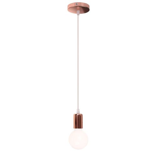 2 Pack Lustre Suspension E27 Douille Edison Plafonnier Rétro Diy Éclairage De Plafond Or Rose