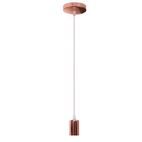 2 Pack Lustre Suspension E27 Douille Edison Plafonnier Rétro Diy Éclairage De Plafond Or Rose