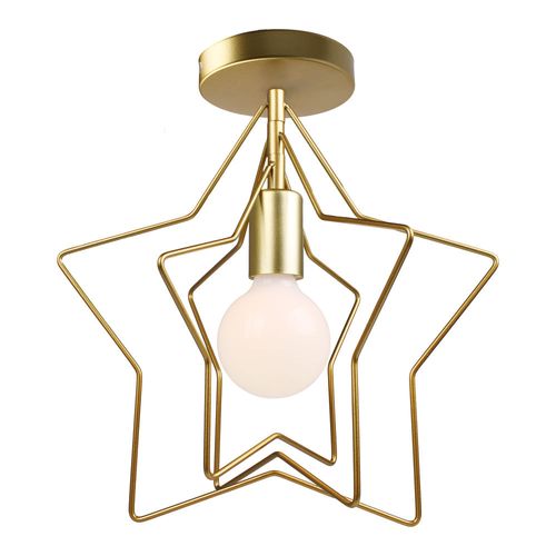 Plafonnier Intérieur Moderne E27 Lampe De Plafond Créative Etoile Pour Chambre Chambre Couloir Or