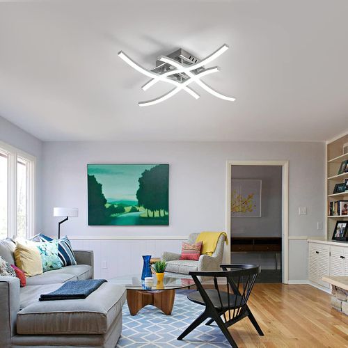 Plafonnier LED Moderne 4 Luminaire Eclairage De Plafond Intérieur 24w Pour Salon Chambre Couloir