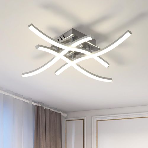 Plafonnier Intérieur LED 4 Barres Lampe De Plafond Moderne Pour Salon Chambre Couloir Lumière Chaude