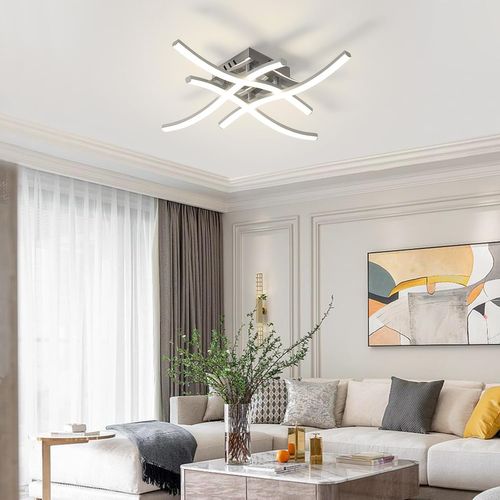 Plafonnier Intérieur LED 4 Barres Lampe De Plafond Moderne Pour Salon Chambre Couloir Lumière Chaude