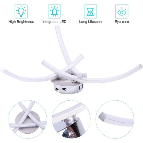 Moderne Plafonnier LED Lampe De Plafond Moderne 3 Lumière Pour Salon Chambre Couloir Lumière Chaude