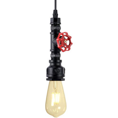 Vintage Suspension Industriel Lustre Lumière E27 Pour Café Bar Cuisine Noir