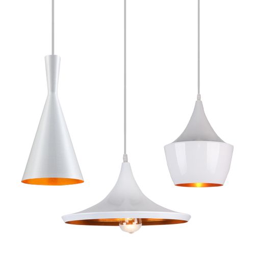 Lustre Suspension Industrielle 3 Lampes De Plafond Moderne Pour Cuisine Salon Chambre Blanc