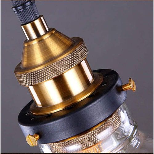 Suspension Industrielle E27 Lustre Luminaire En Verre Plafonnier Pour Cuisine Chambre Salon