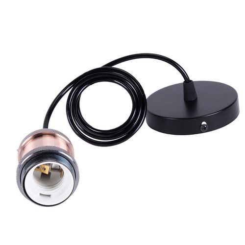 Suspension Vintage E27 Lustre Simple Pour Restaurant Salon Cuisine Bar Bronze Rouge