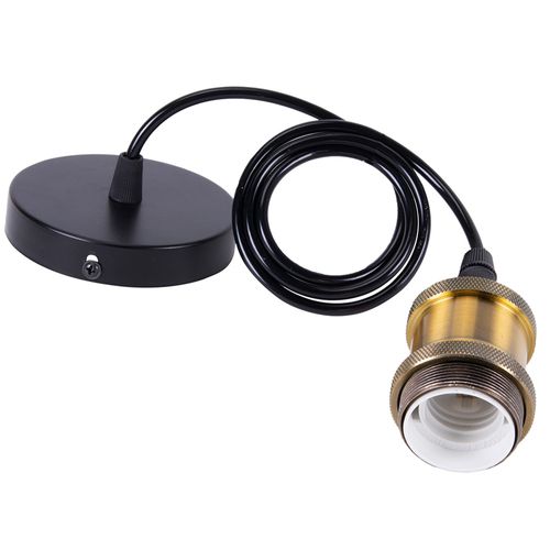 2 Pack Suspension Industrielle Vintage E27 Luminaire 100cm Pour Cuisine Chambre Bar Laiton