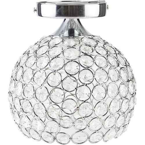 Plafonnier En Cristal 15cm Lampe De Plafond E27 Pour Salon Chambre Café Bar