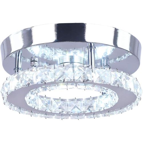 Moderne Lampe De Plafond LED Plafonnier Cristal Luminaire Pour Couloir Salon Chambre Blanc Froid