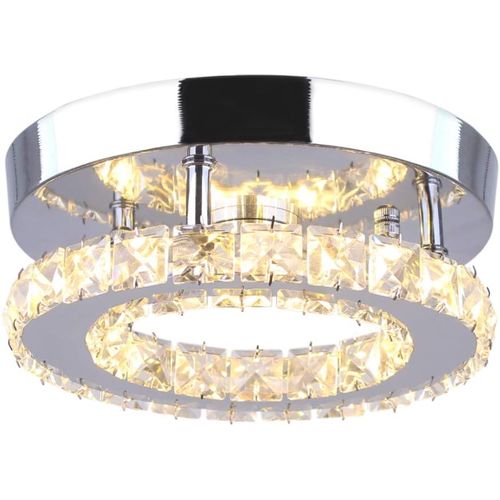 Moderne Lampe De Plafond LED Plafonnier Cristal Luminaire Pour Couloir Salon Chambre Blanc Chaud