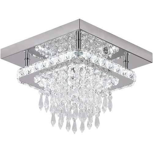 Plafonnier Moderne Cristal LED Lampe De Plafond Dimmable Pour Salon Chambre 3 Couleurs De Lumière