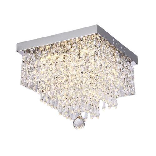 Plafonnier En Cristal LED Lustre Moderne Lampe De Plafond Pour Chambre Salon Couloir Lumière Chaude