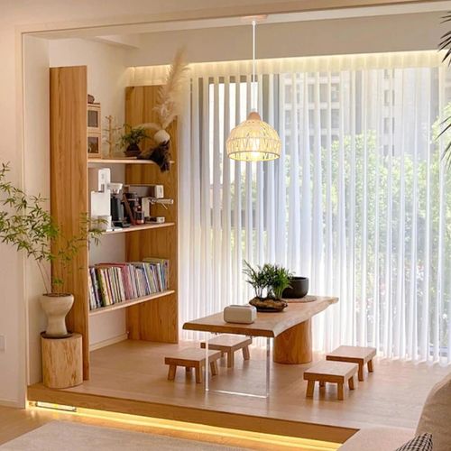 (2pcs) Suspension Luminaire Rétro 20cm Lustre Tressé En Corde De Chanvre Plafonnier Moderne Blanc