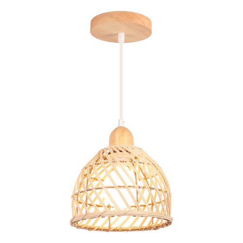 Lustre En Bambou Rétro Moderne Luminaire Plafonnier D'intérieur Suspensions Luminaire Vintage