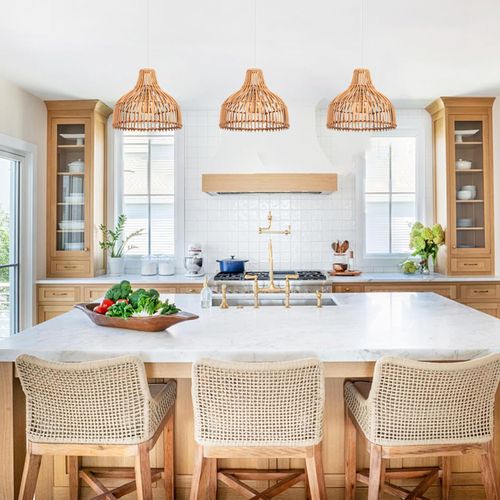 Lustre En Bambou Lampe De Plafond Rétro Lampe à Suspension D'intérieur Moderne