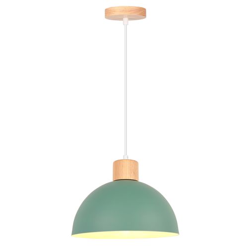 Lustre En Métal Vintage Suspension Luminaire Moderne Lampe à Suspension D'intérieur Vert