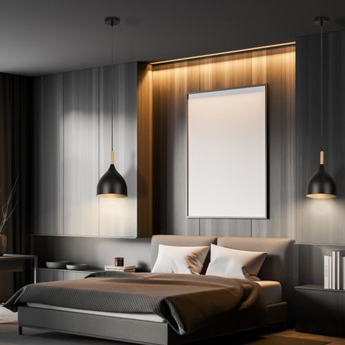 Plafonnier Moderne Suspension Luminaire Rétro Métal Noir Suspension Lustre D'intérieur E27