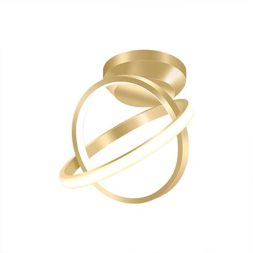 Plafonnier LED Moderne Or Lampe De Plafond Nordique Plafonnier Circulaire Blanc Froid