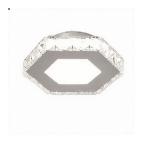 Lustre LED Lampe De Plafond En Cristal Plafonnier Moderne Blanc Froid