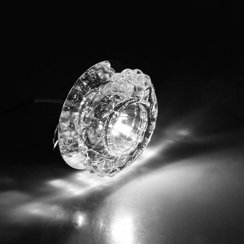 Projecteur En Cristal Plafonnier Moderne Spot Lumineux LED Pour Hall D'entrée, Blanc Froid