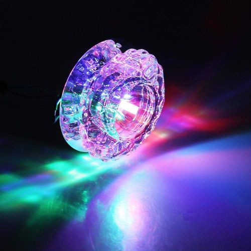 Projecteur En Cristal Plafonnier Moderne Spot Lumineux LED Pour Hall D'entrée, Lumière Colorée