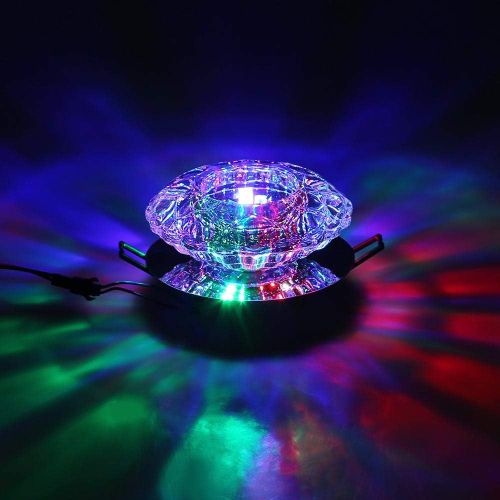 Projecteur En Cristal Plafonnier Moderne Spot Lumineux LED Pour Hall D'entrée, Lumière Colorée