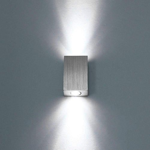 Applique Murale LED Moderne 2w Applique Murale Intérieure Lampe Murale Cube En Aluminium Blanc Froid